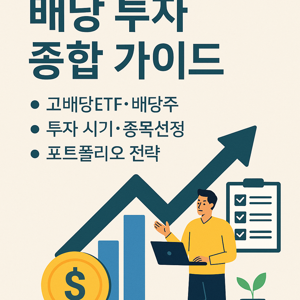배당 투자 종합 가이드, 고배당ETF·배당주 포트폴리오 구성법과 투자 시기·종목 선정 전략