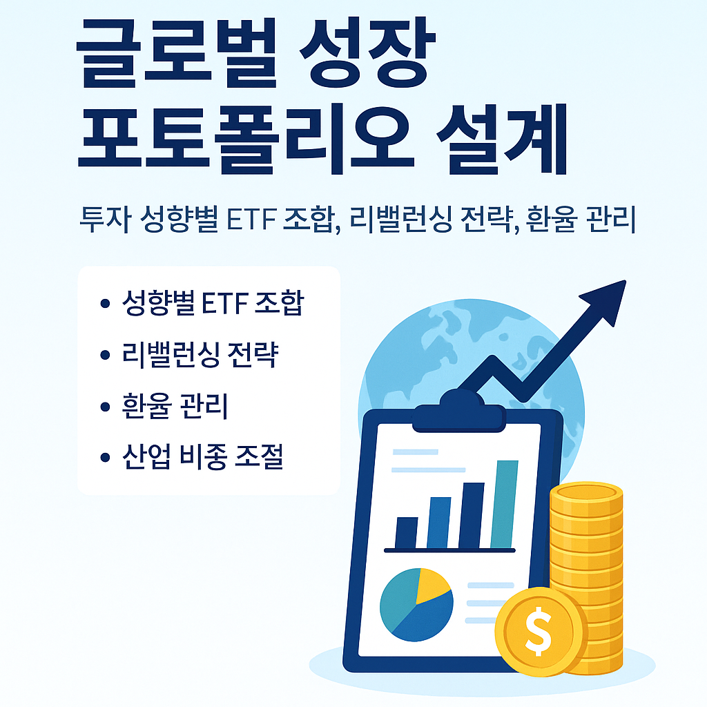 글로벌 성장 포트폴리오 설계 가이드 - 투자 성향별 ETF 조합, 리밸런싱 전략, 환율 관리