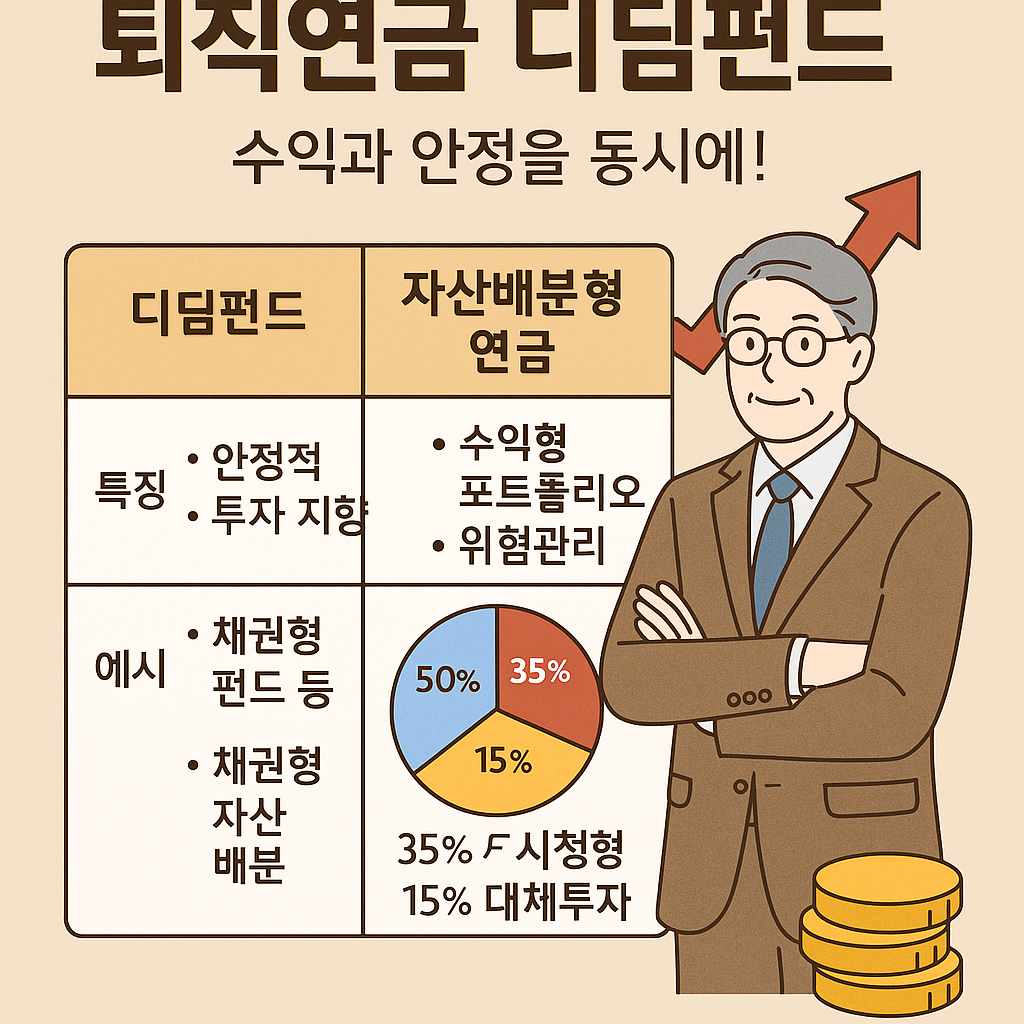 퇴직연금 디딤펀드로 장기복리효과와 안정성을 추구하는 대응 전략 이미지